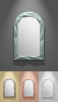 Arc XL geometric wall mirror